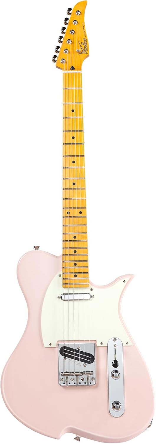 Vola Electric Guitar Vasti MC Shell Pink Gloss Handmade in Japan MIJ Gotoh Bridge Gotoh Locking Tuner 6 Strings Modern C Neck For All Levels