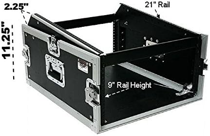 OSP Cases | ATA Road Case | 4-Space Amplifier Rack with 12-Space Mixer Slant | MC12U-4