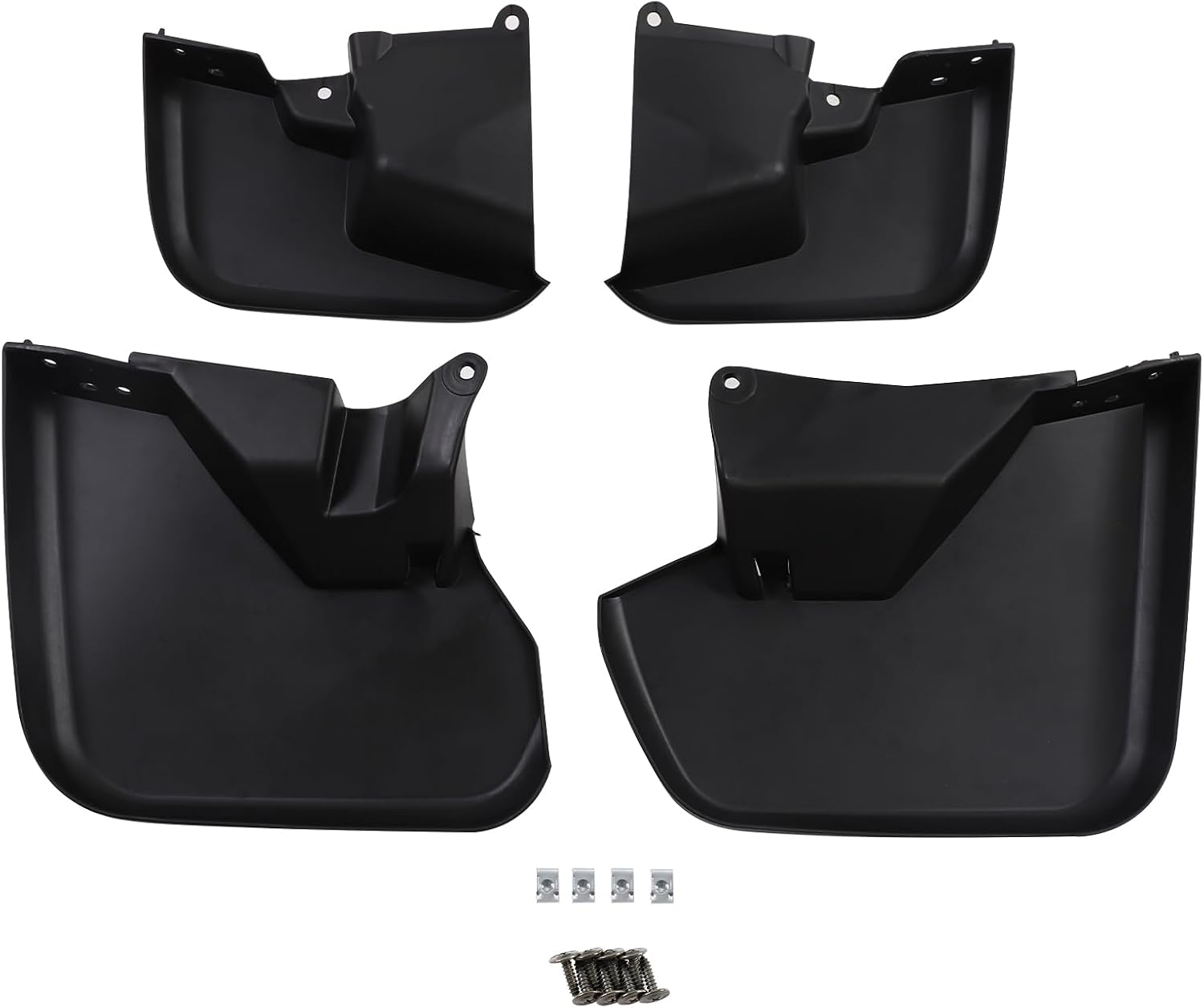 Aunginsy 4Pcs Mud Flaps Compatible with Toyota FJ Cruiser 2007-2021 Car All-Weather Fender Front and Rear Mud Splash Guards No Drilling Required Flexible PP Material Protection Exterior Accessories