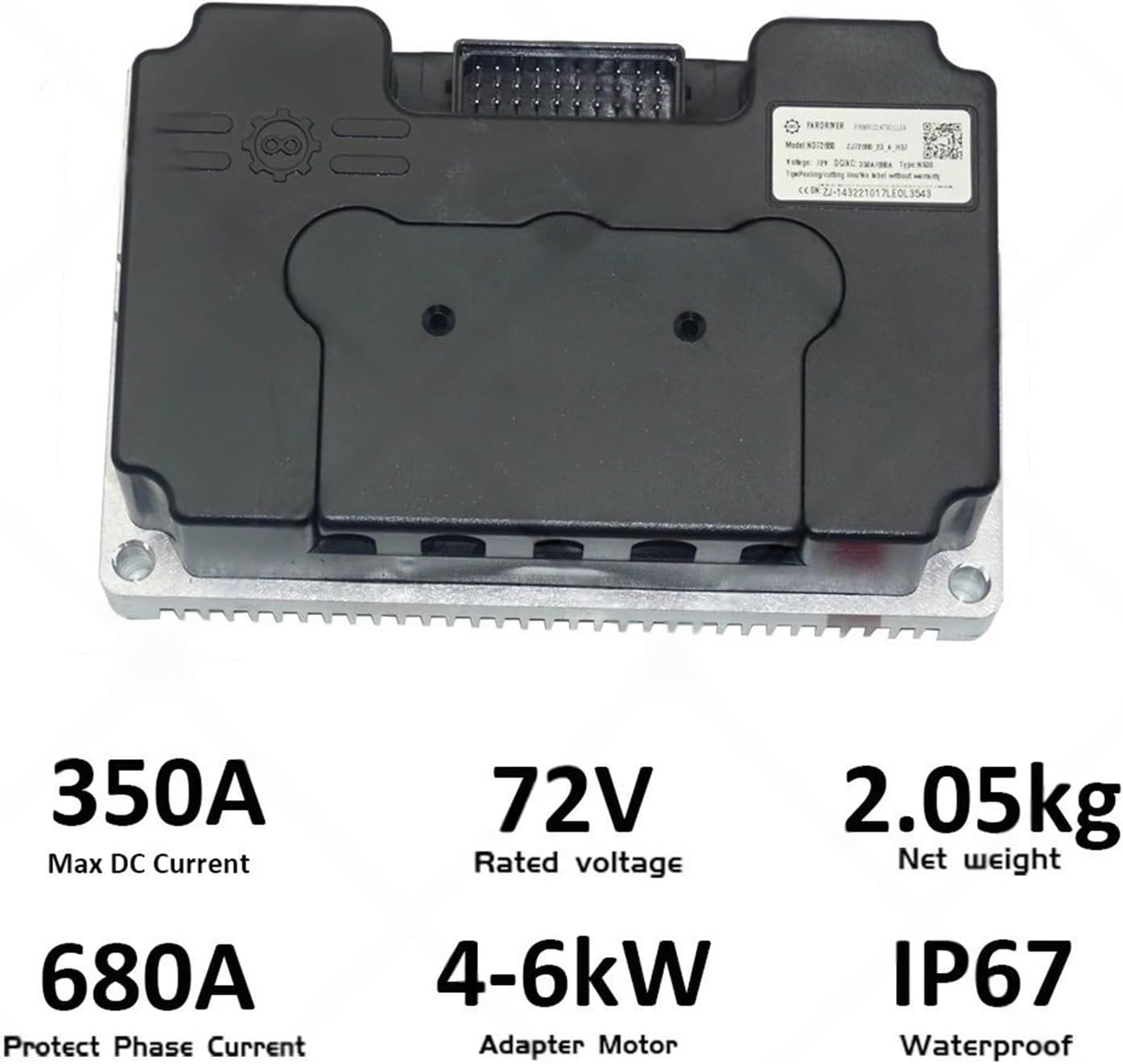 FarDriver Controller ND72680 Controller Electric Motorcycle Accessory 680A BLDC BT