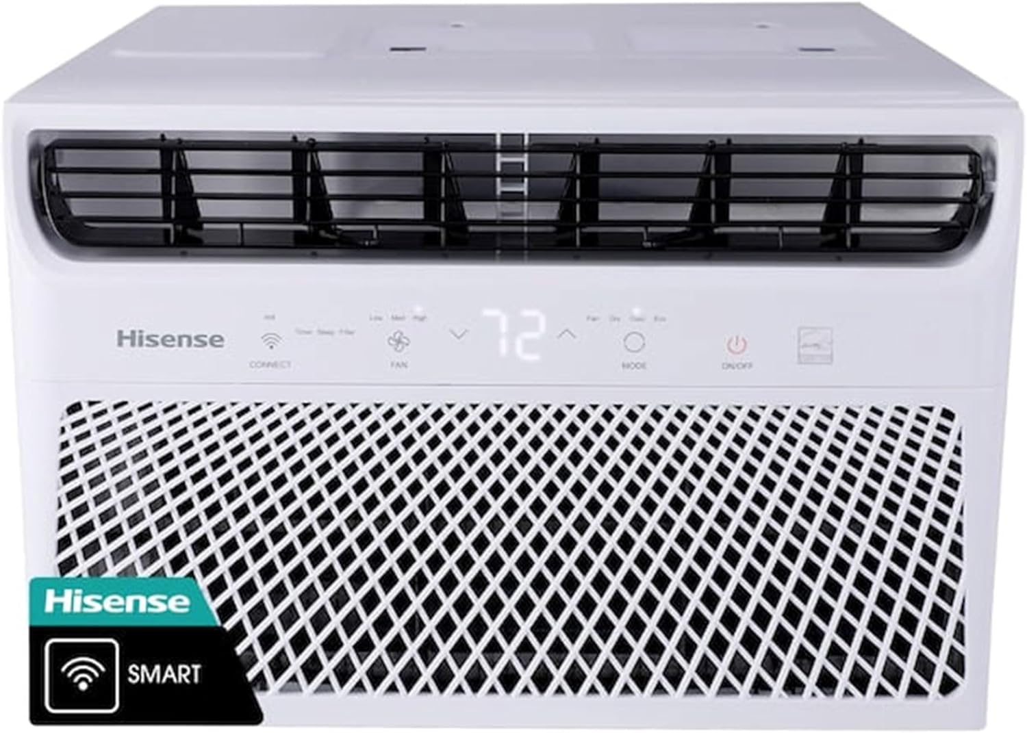 Hisense 350-sq ft Window Air Conditioner with Remote (115-Volt; 8000-BTU) 3 modes (Cooling, Fan, Dehumidifier), Wi-Fi enabled, Noise Level dB 53, ConnectLife App, AW0822CW1W (Renewed)