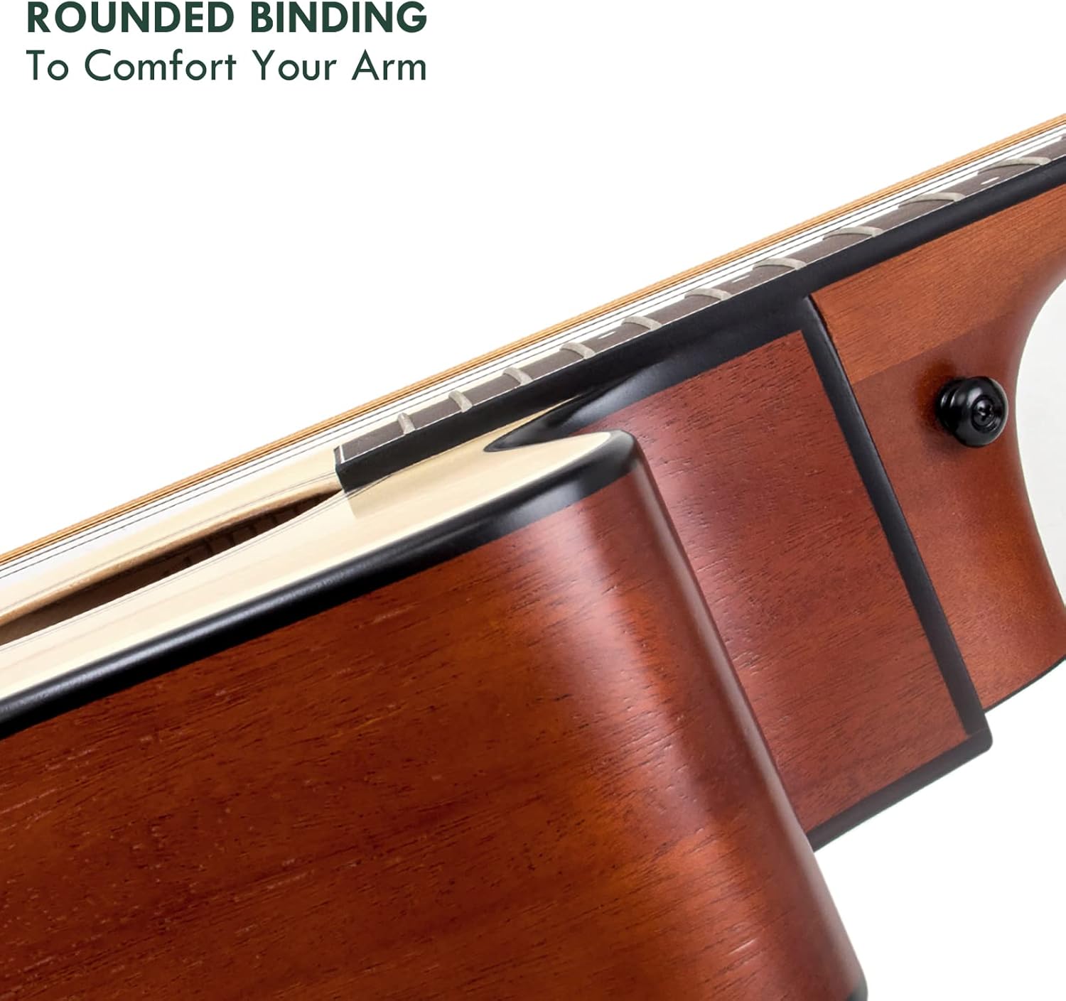 AKLOT Acoustic Guitar for Beginners Full Size 4/4 Folk Guitars Cutaway Acoustique Guitare Starter Kit (Spruce Wood W/Bag)