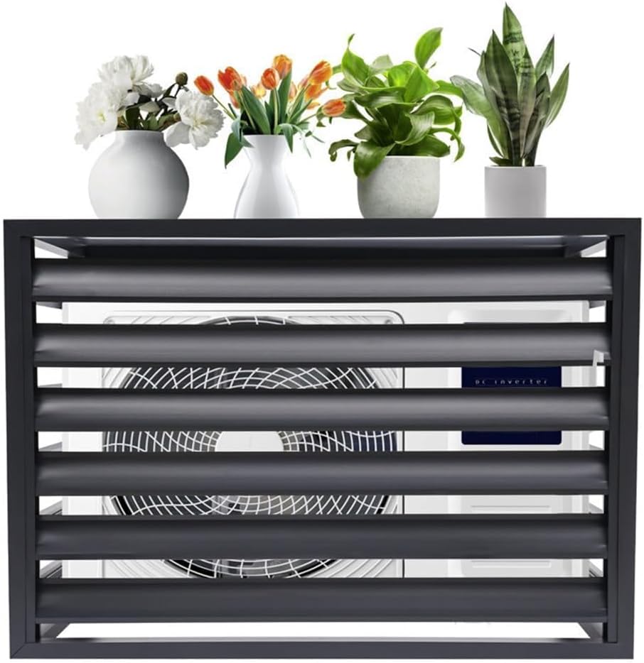 AC Condenser Cover for Outside Units,Air Conditioner Fence,AC Cover for Outside Units Sturdy Aluminum,Cover for Split Unit,Suitable for Outdoor Air Conditioning ()