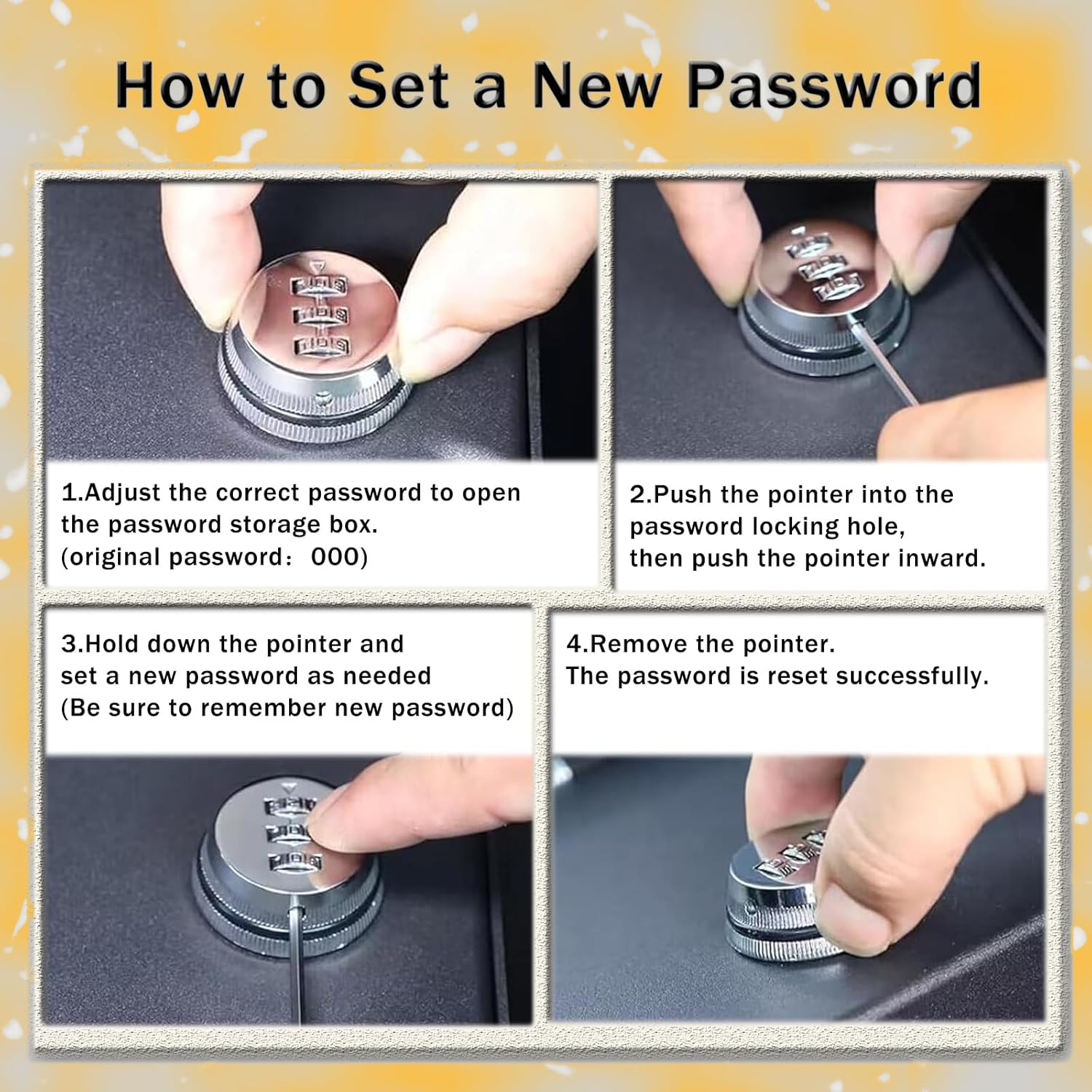 Center Console Safe Lockbox Compatible with 2020-2024 L@nd Rover Defender 90/110/130, 3-Digit Combo Lock Console Gun Vault Safe Storage Box Accessories