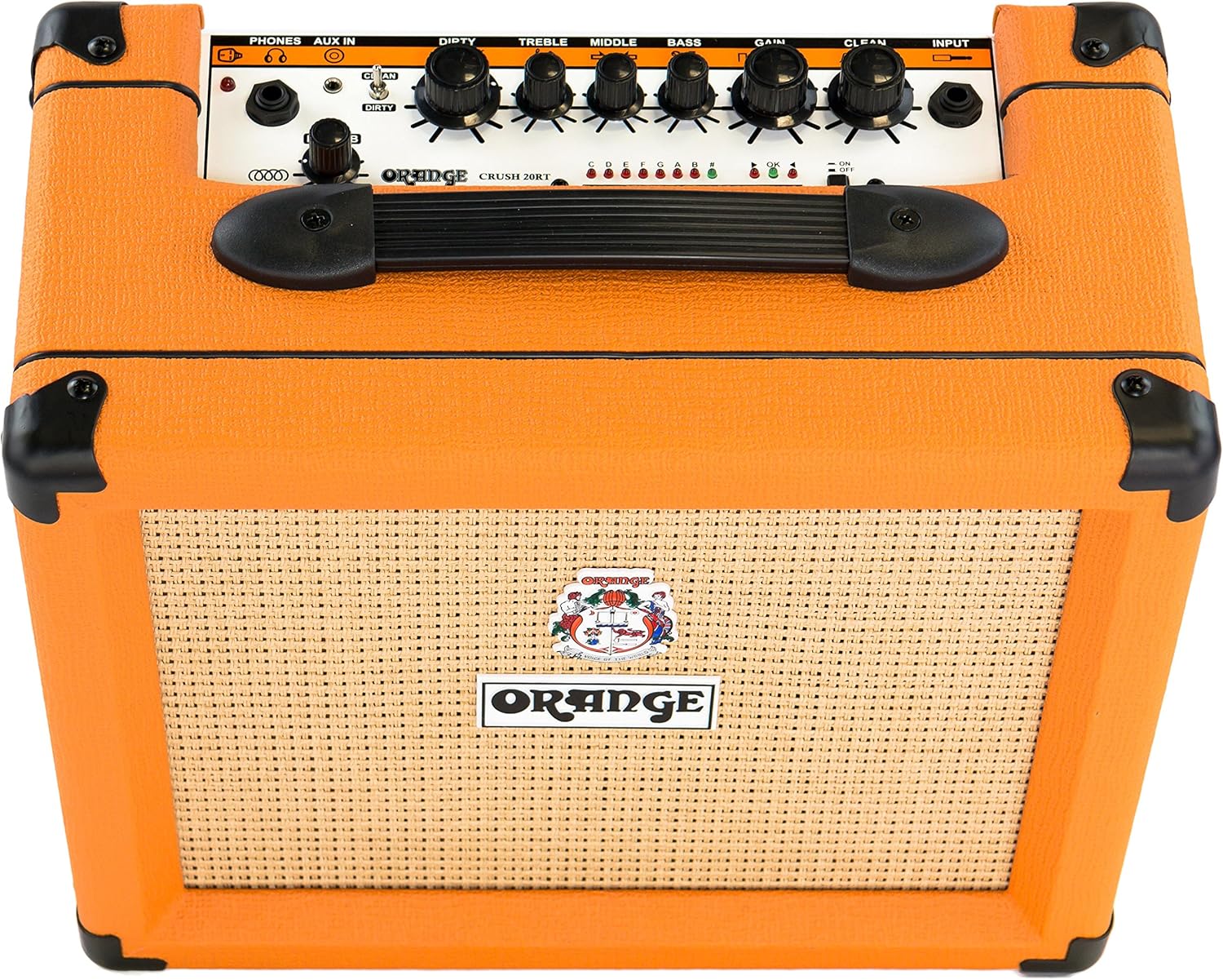Orange Crush 20RT 20-Watt Guitar Combo Amplifier Bundle with Instrument Cable and Austin Bazaar Polishing Cloth
