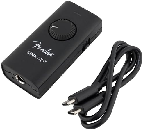 Fender Link I/O Portable USB-C Audio Interface, Fits in Your Pocket, Provides Pristine, Bi-directional Audio over USB connection