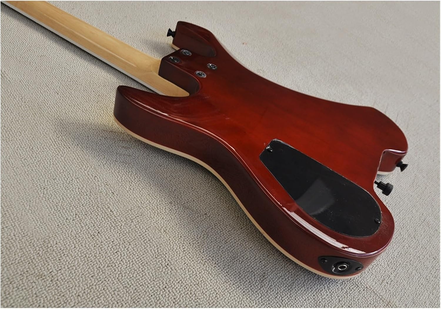 Easy to Carry Red 39 Inches Headless Electric Guitar with Basswood Body Rosewood Fretboard Professional Headless Guitar