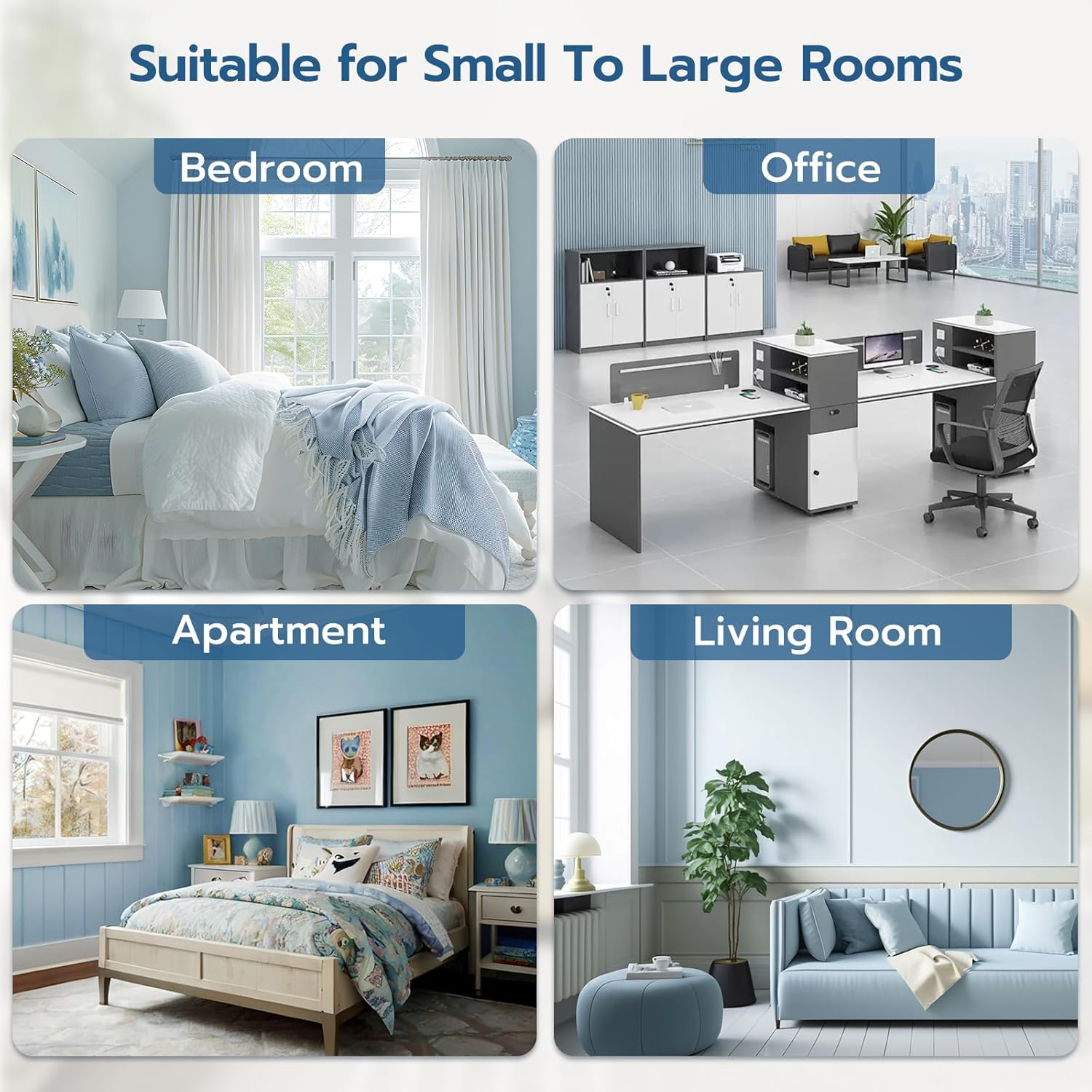 ZAFRO Window Air Conditioners 12000BTU, Cools 350 Sq. Ft,4 Cooling Mode & Fan Speeds,Ultra-Quiet Remote,White