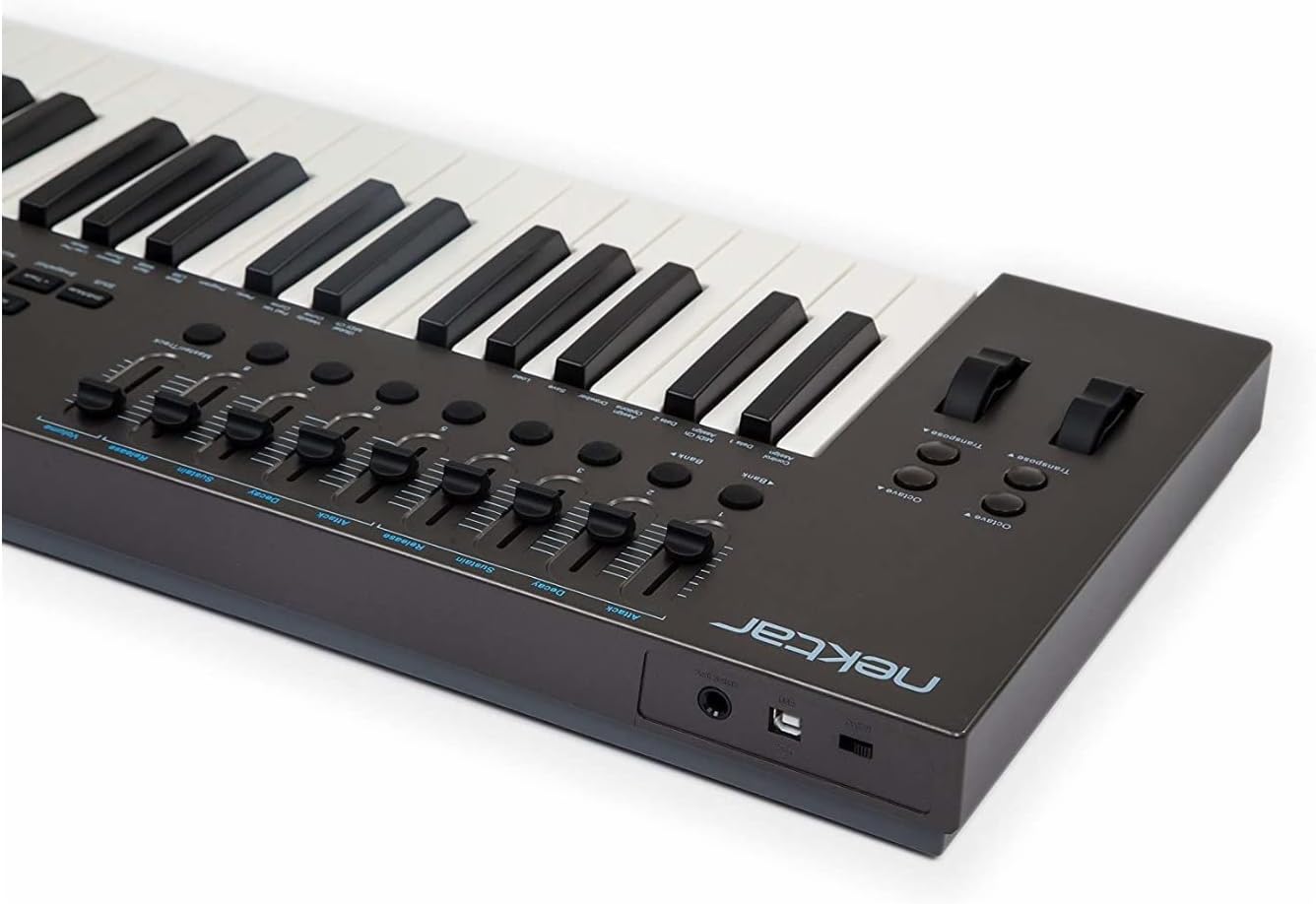 Nektar Impact LX49+ USB MIDI Controller Keyboard with Nektar DAW Integration,Dark Grey