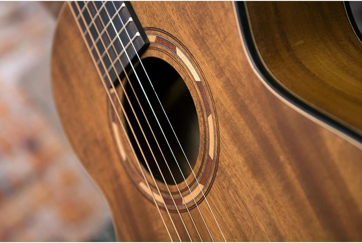 Washburn Comfort G-Mini 55 Koa Travel Size Acoustic Guitar, Natural