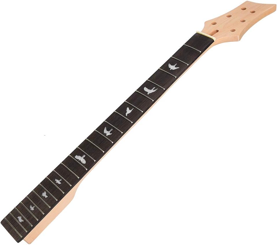 Electric Guitar Neck, 22 Frets Electric Guitar Neck Fingerboard Solid Wood Blackwood Fingerboard for Electric Guitar Musical Instrument Accessories for Electronic Guitar Lovers Electric Guitar Neck