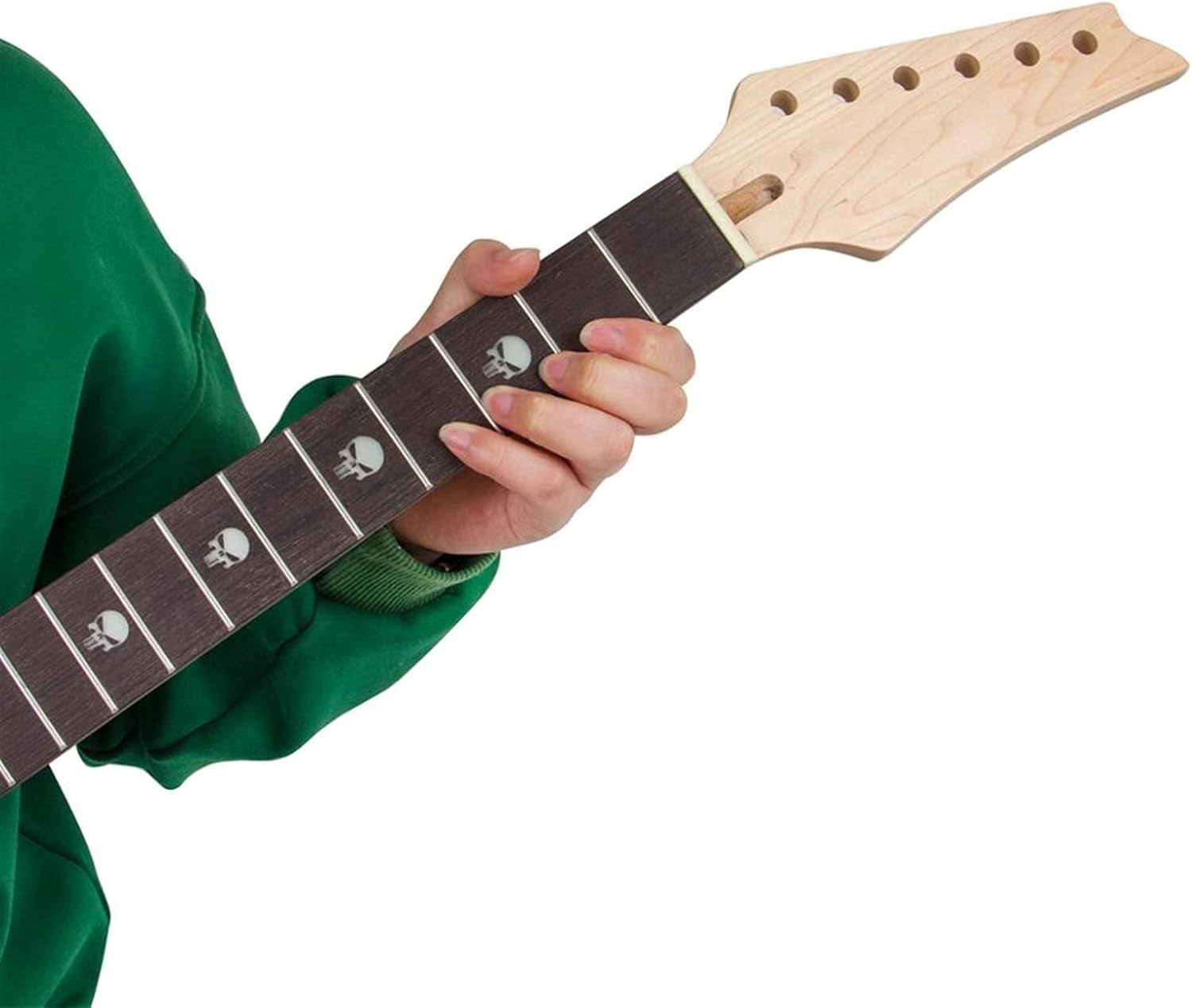 Electric Guitar Neck 24 Large Frets Maple Bolt On Fretboard C Shape Unfinished Guitar Neck