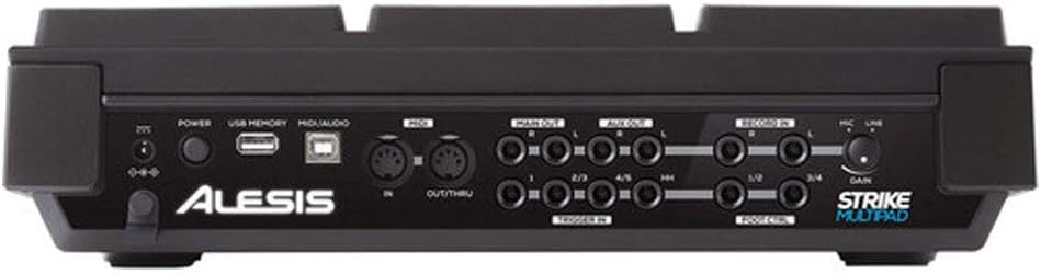 Alesis Strike Multipad - 9-Pad Percussion Instrument with Sampler, Looper, 2 Ins and Outs, Soundcard, Sample Loading via USB Thumb Drives and 4.3-Inch Display