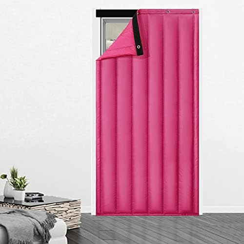 Door Curtains,PU Leather Thermal Insulated Door Curtain,Curtain for Door Window,Temporary Door for Hallway,Thermal Insulated Door Curtain,for Air Conditioner Room,Heater Room, Living Room