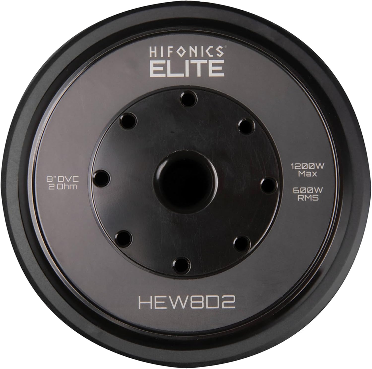 Hifonics 2 Pack Elite 8 Inch Car Mount Subwoofer with Dual 2 Ohm Voice Coil Speaker 1200 Watt Peak Power Mobile Amplifier System, Black