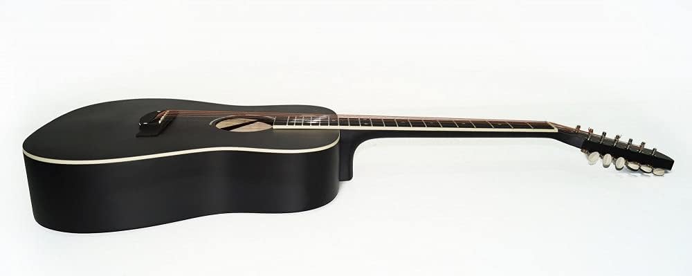 Brand New Acoustic Guitar 12 Strings made in Ukraine Trembita Natural Wood Black Amazing Sound! (Eagle 12 string)