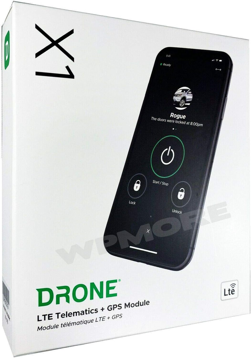 DroneMobile X1 LTE Module Locate and Start Your car by Smartphone or smartwatch with Sound of Tri-State Lanyard Bundle