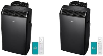 Midea Duo 14K & 12K BTU Ultra Quiet Smart HE Inverter Portable Air Conditioners with Heat, Compatible with Alexa & Google Assistant
