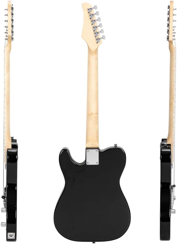 39 Inch Electric Guitar,Maple Fingerboard Electric Guitar SS Pickup Case & Accessories Pack Beginner Starter Package Beginner Kit for Starter (Blue)