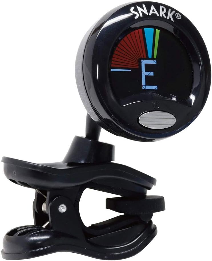 Pyle 9 Guitar Stand Portable Collapsible Rack Holder for Acoustic Electric Bass Guitar & Snark SN5X Clip-On Tuner for Guitar Bass Violin