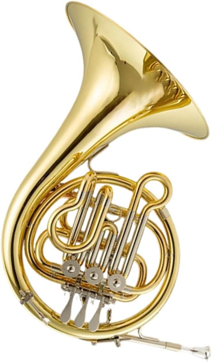 4 Key French Horn French Horn In B Flat F Key Three Single Row Suitable For Beginners To Play Musical Instruments(F flat)