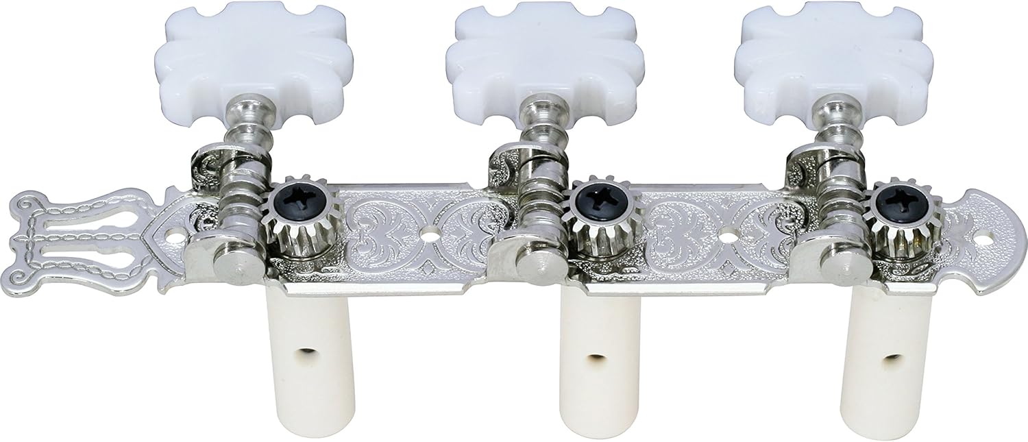 Kikutani GM-35DG String Winding Pegs, 1.4 inches (35 mm), For Nylon Strings, 3 Rows, Left and Right Set, Nickel