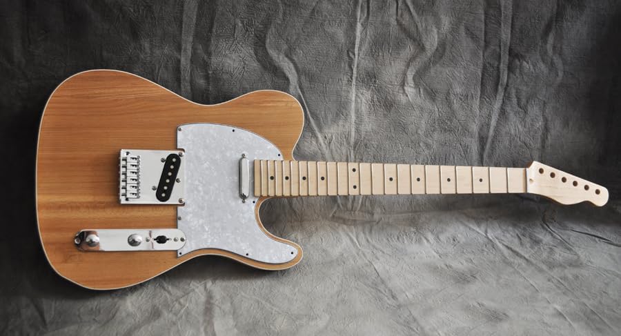 RSW DIY Electric Guitar Kit, Elm Body, Maple Neck, 6 Strings, Right-Handed, 25.5 Inch Scale Length