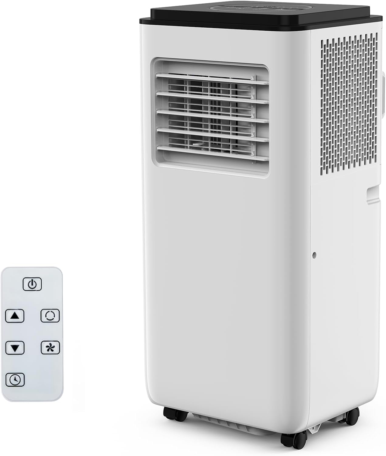 8,000 BTUs Portable Air Conditioner, Cools up to 350 Sq. Ft. with Remote Control, 3-in-1 Standing AC Unit, Cooling, Dehumidifying, Fan Mode, LED Display for Bedroom, Studio Apartment