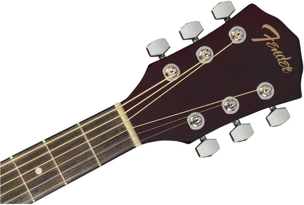 Fender Acoustic Guitar with Guitar Bag, with 2-Year Warranty, FA-125 Dreadnought with Alloy Steel Strings, Glossed Natural Finish, Basswood Construction