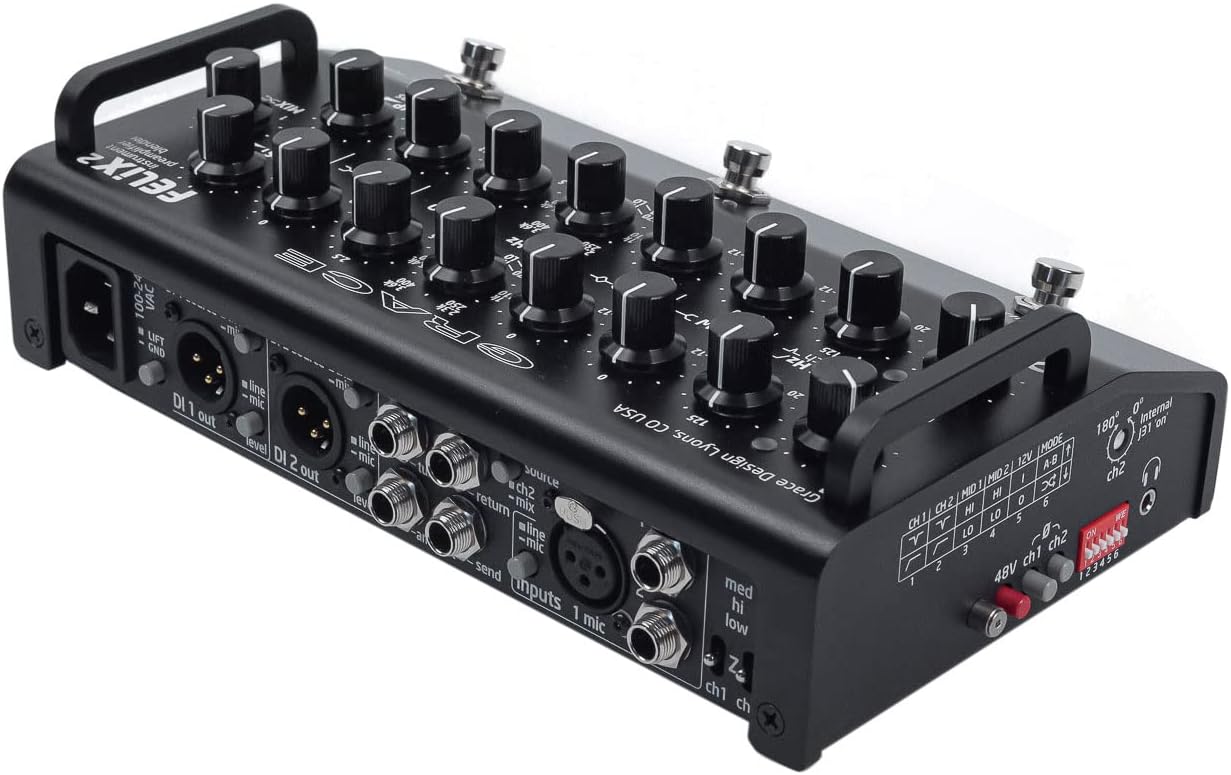 Grace Design Felix 2-Channel Instrument Preamp and Blender (Black)