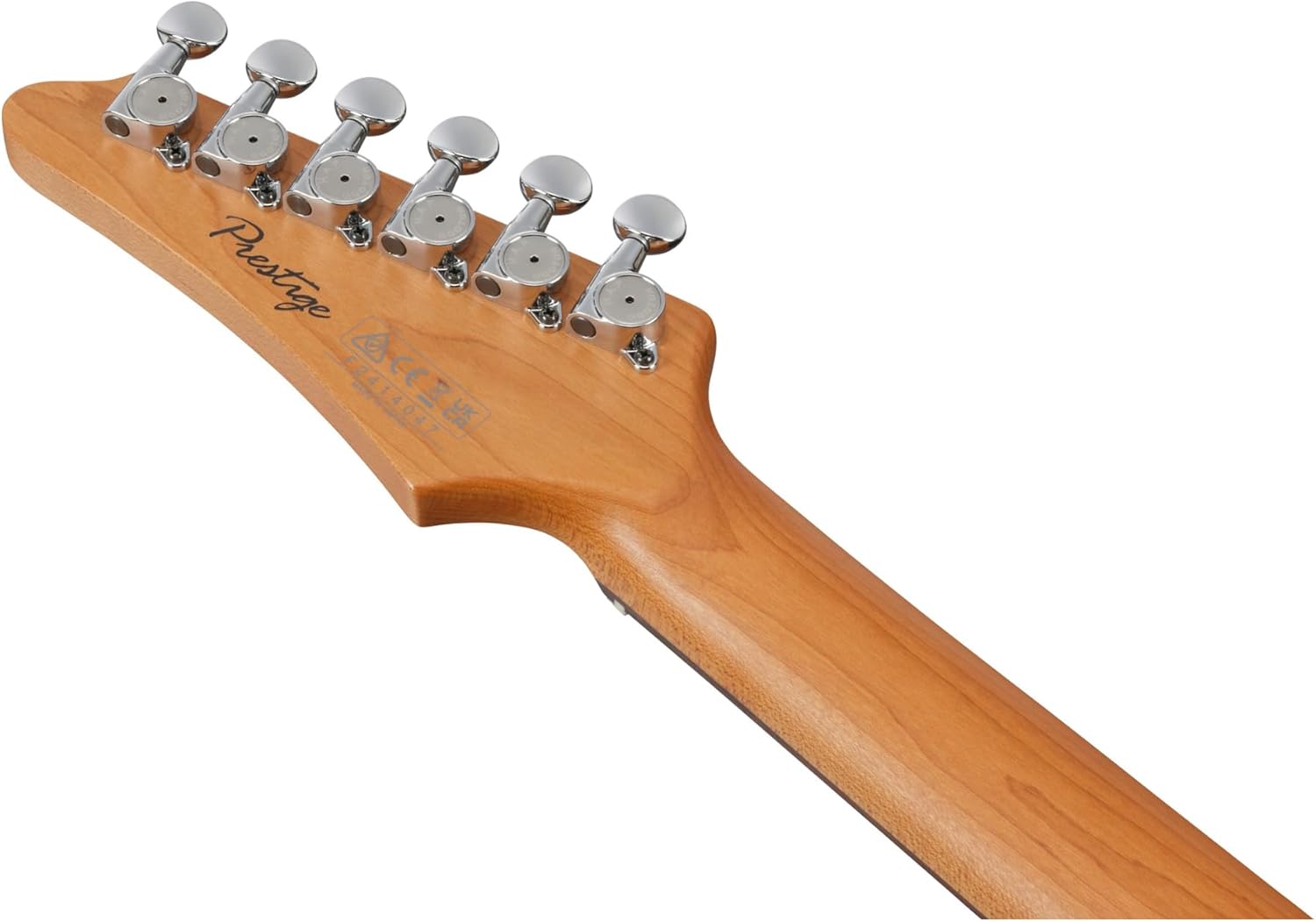 Ibanez AZ2204 Prestige 6-String Right-Handed Electric Guitar with Alder Body and Oval C S-Tech Wood Roasted Maple Neck (Ivy Green Metallic Flat)