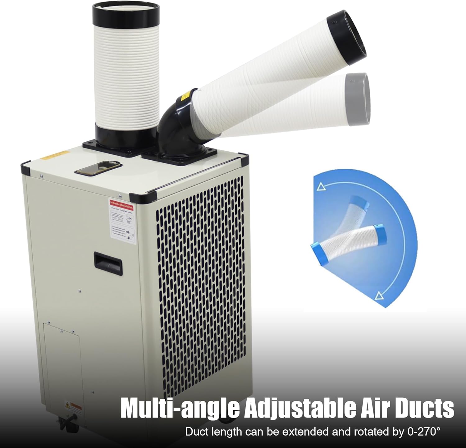 Industrial Air Conditioner Commercial Spot Cooler Single Hose Indoor Outdoor 9180 Btu/h Mobile Portable Air Conditioner 110V 1kw