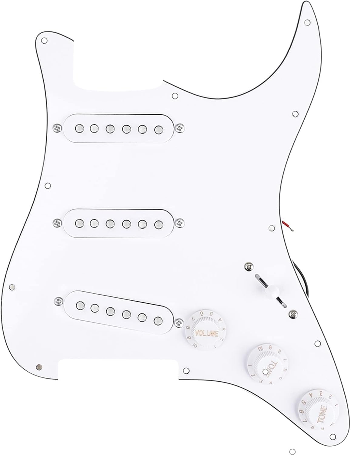 DIY Electric Guitar Kit 6 Strings 22 Frets Maple Wood Guitar Instrument Assembly Set Unfinished Guitar Set