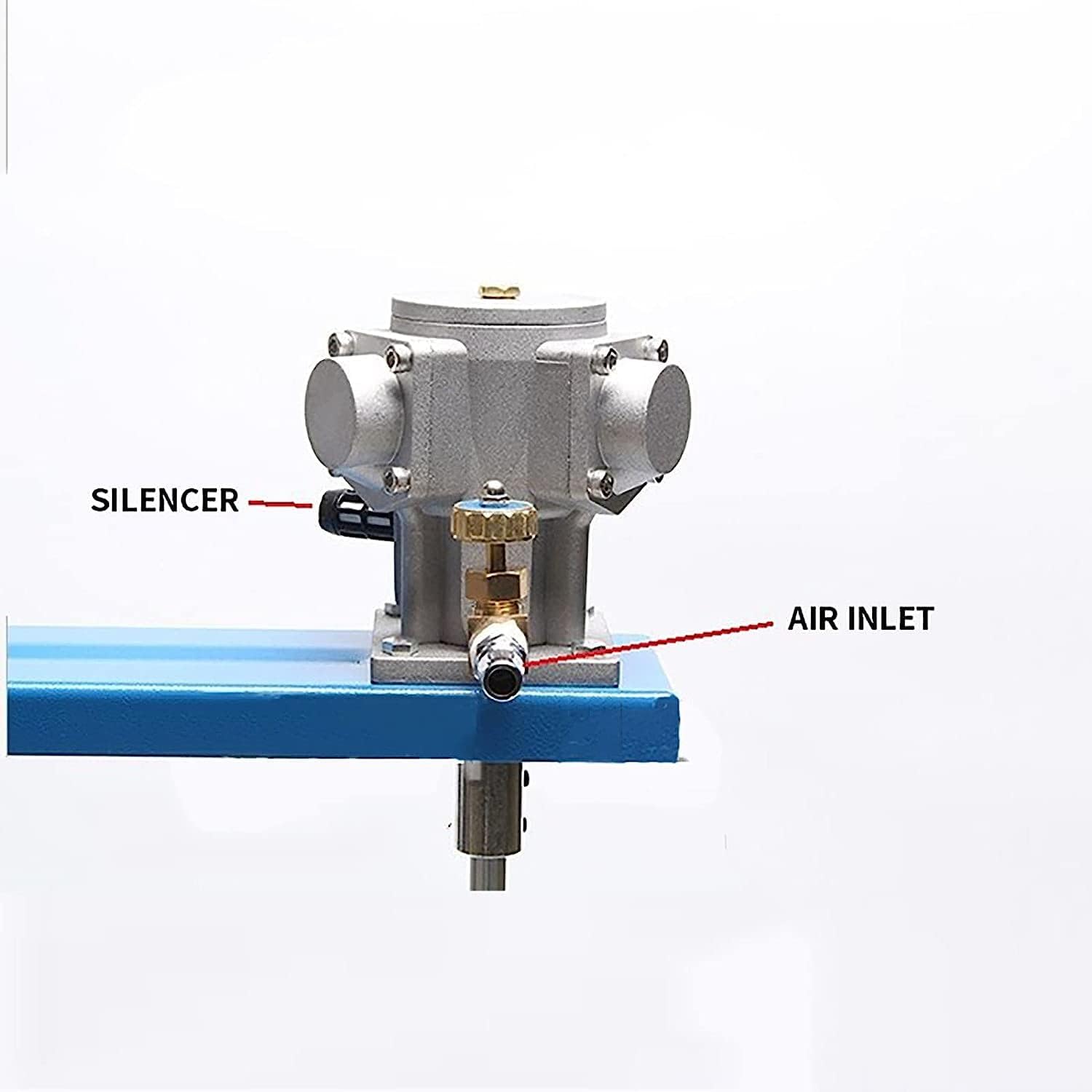 Pneumatic Mixer, 5 Gallon/20L Automatic Lift Paint Stirrer, Desktop Vertical Air Mixer, Ink Mixing Machine