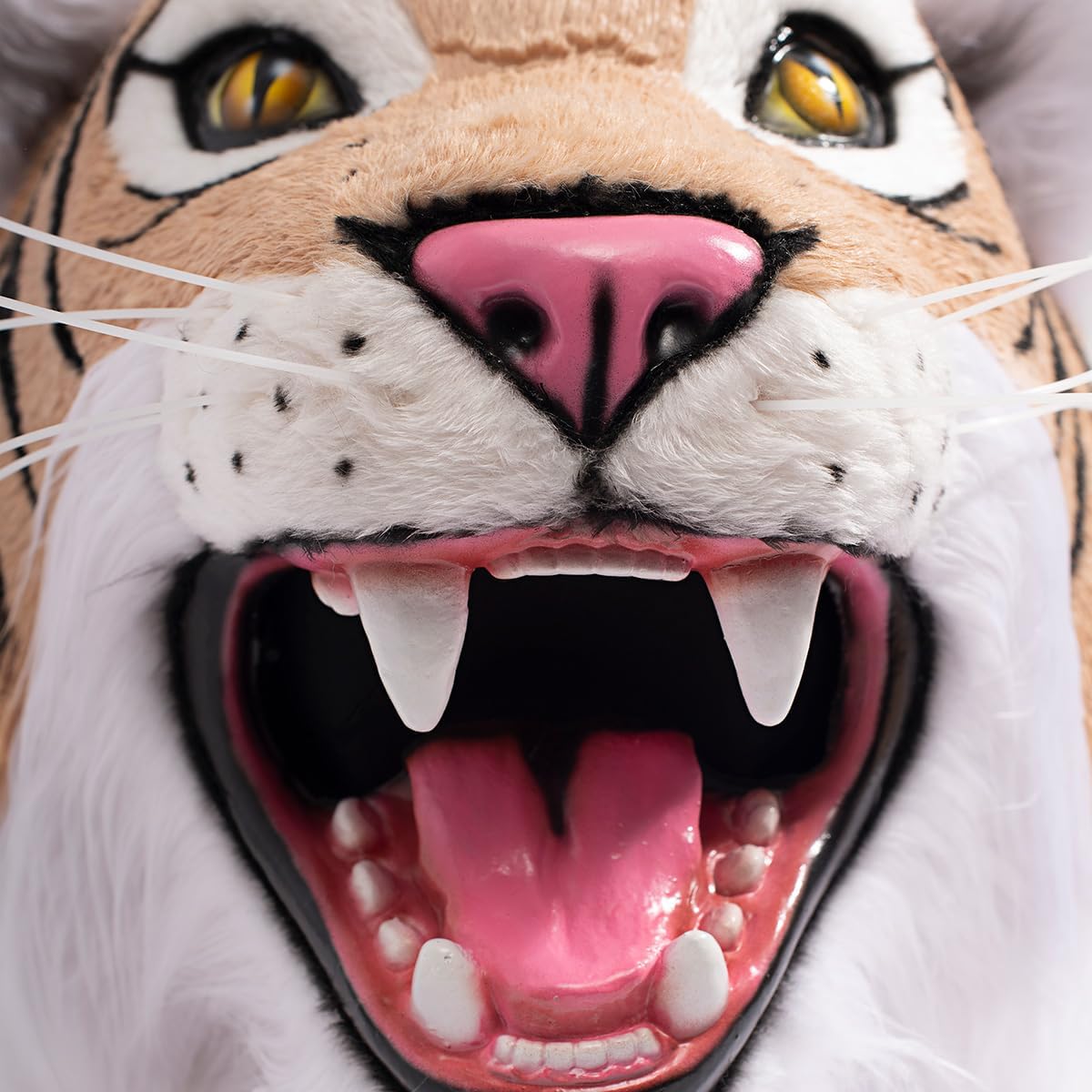 TCDesignerProducts Tan Wildcat Mascot Costume, School Spirit Sports Fan Gear, Football Cheerleader Accessories, Homecoming