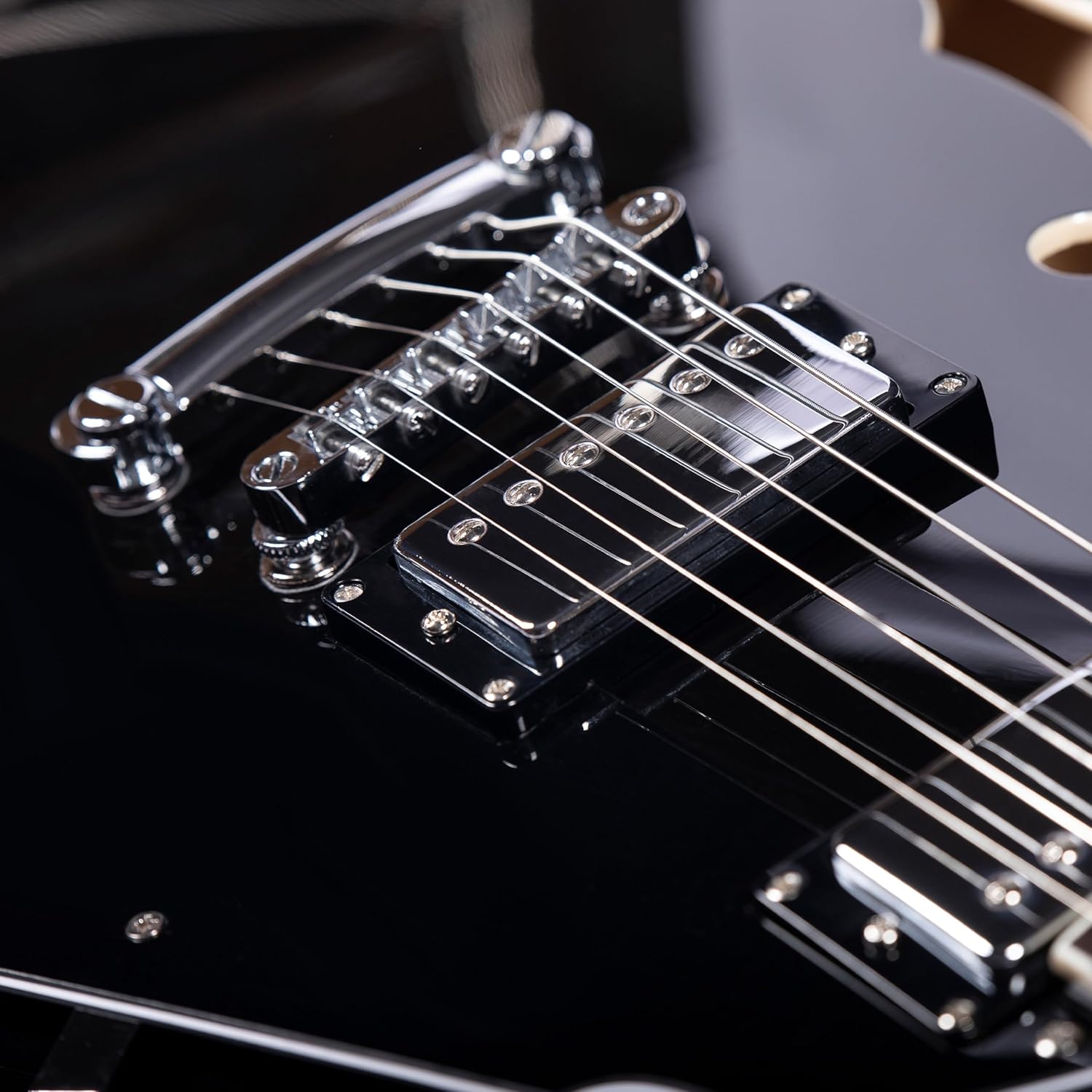 Redid Semi-Hollow Body Electric Guitar RD-100 Jazz Guitar with F-Hole,Maple neck,humbucker Pickups (Black)