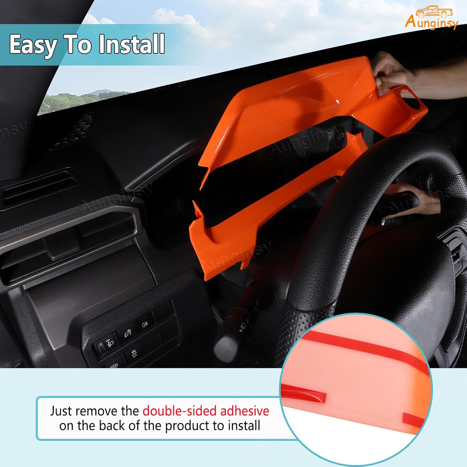 Aunginsy Center Console Dashboard Meter Panel Trim Cover Compatible with Toyota Tacamo 2024 2025 2026, ABS Car Dash Instrument Panel Gauge Cluster Cover Decorative Frame Protector Interior Accessories