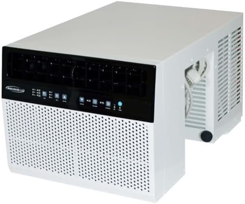 WS5-10HW-301 Electronic Saddle Air Conditioner with Heat and WiFi, 10000 BTU Cooling & Heating Capacity, 74 pts/day Dehumidifying Capacity, Dehumidifier Mode, MyTemp Sensor, Digital Temperature