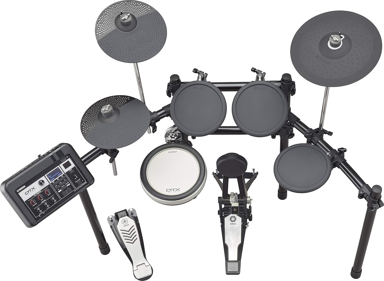 Yamaha DTX6K-X Electronic Drum Set with DTX-PRO Module, 70 Premium Customizable Kits, Kit Modifier Controls, USB Audio/MIDI, Silent Silicone Heads, DTX Touch Sound Editor Smart App