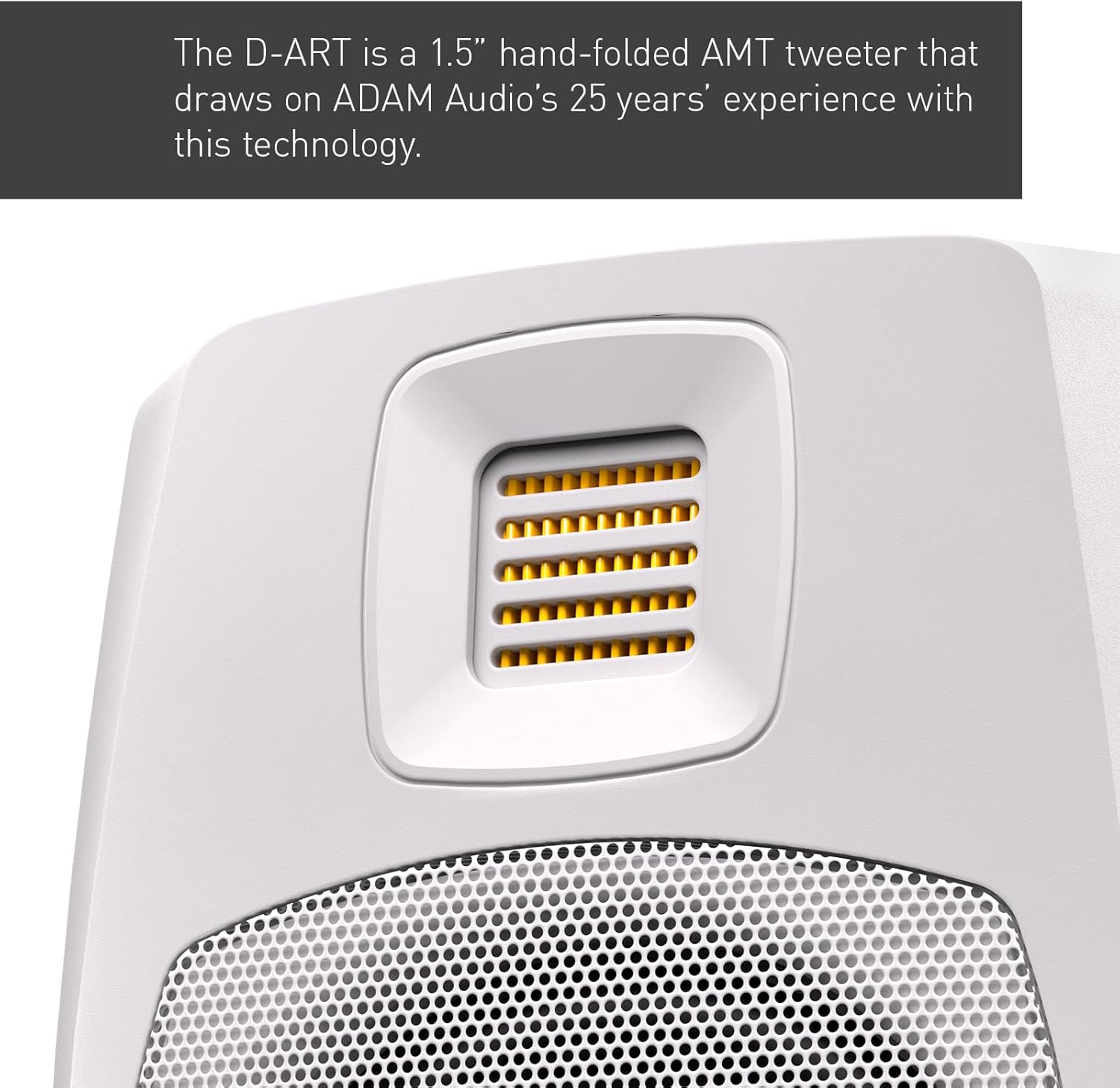 ADAM Audio D3V Active Desktop Monitoring System with USB-C Connection (Pair, White)