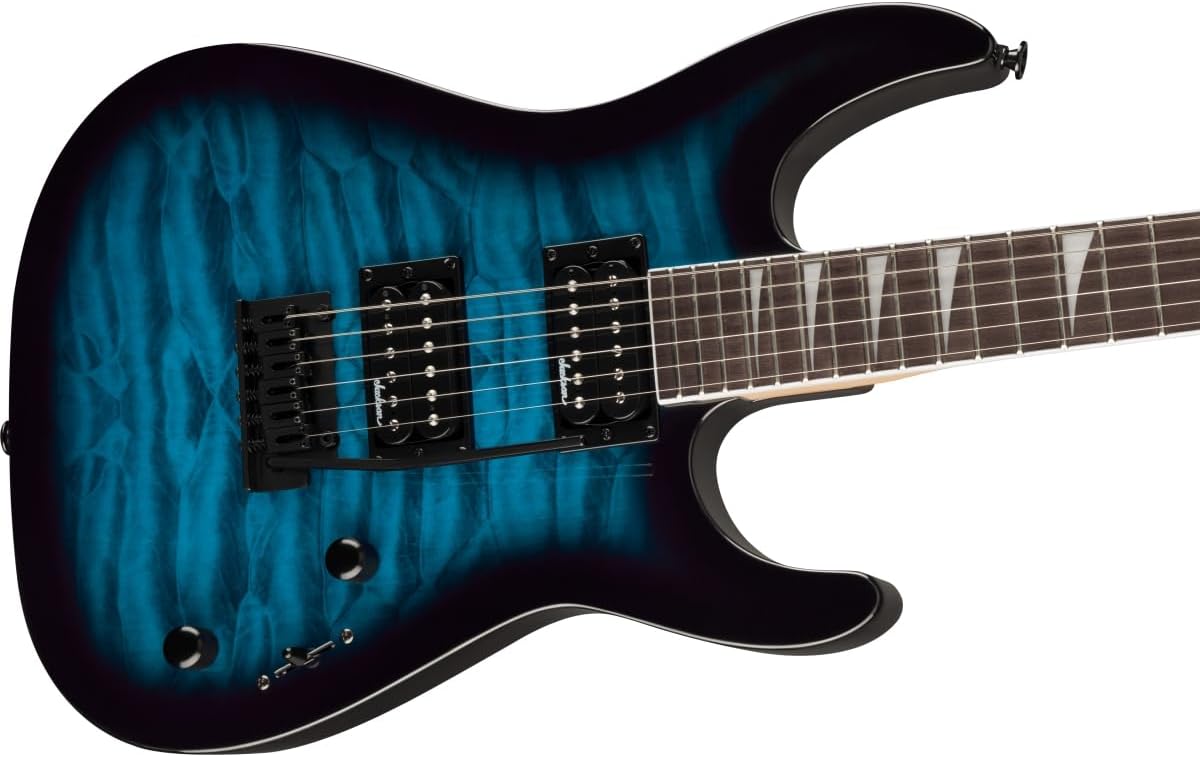 Jackson Dinky JS20 DKQ Electric Guitar - Transparent Blue