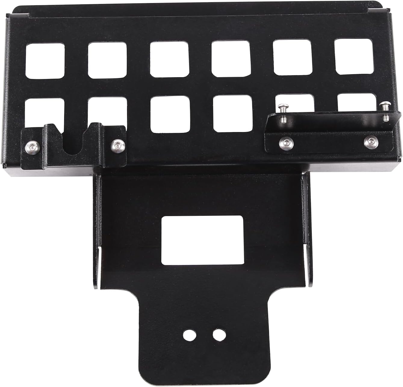 Aunginsy Inner Rearview Mirror Storage Rack Shelf Compatible with Toyota FJ Cruiser 2007-2021 Car Roof Rearview Mirror Multifunctional Storage Box Mount Frame Organizer Tray Expansion Accessories