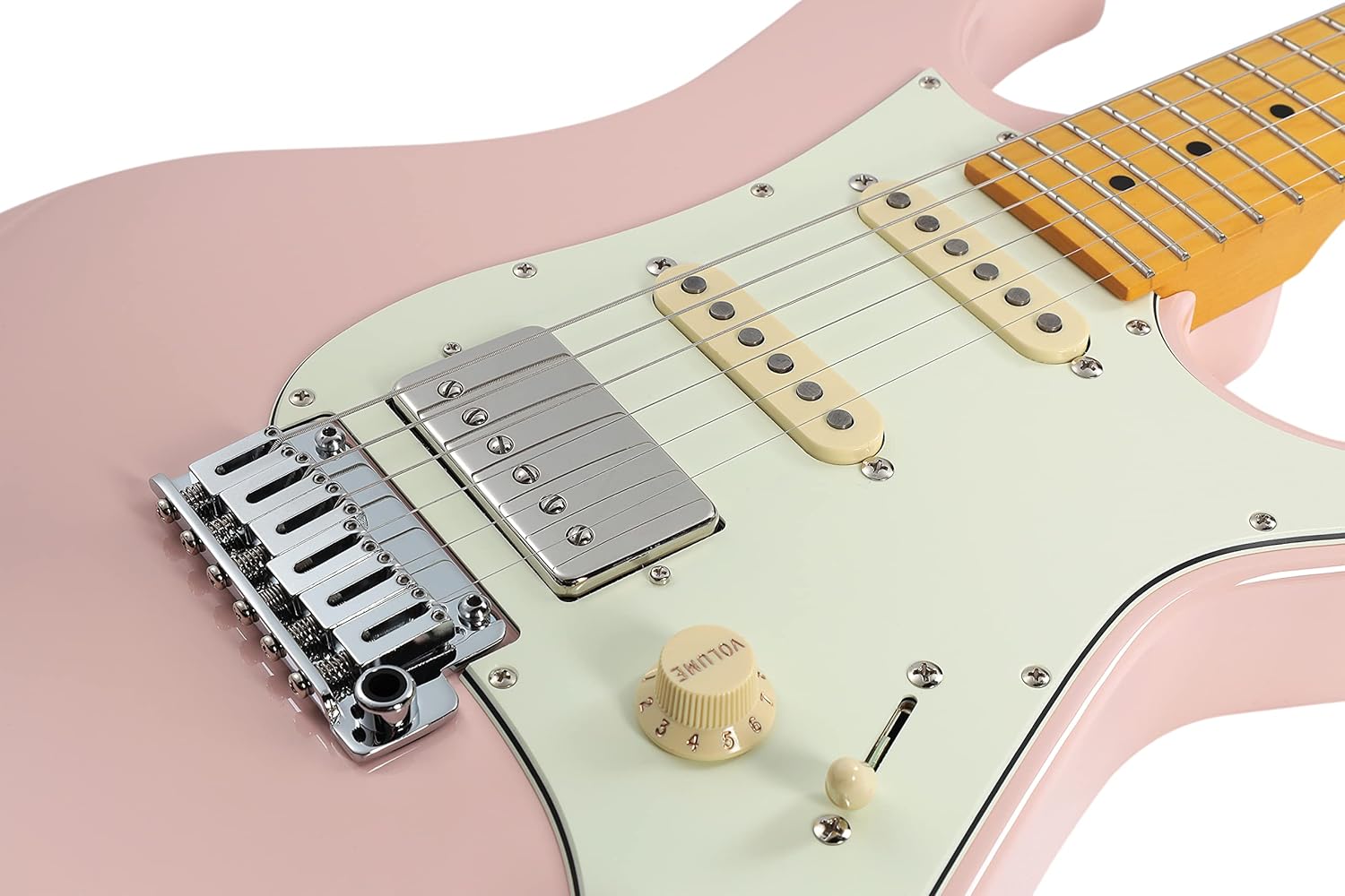 Vola Electric Guitar OZ RV MC Shell Pink Gloss Handmade in Japan MIJ Gotoh Bridge Gotoh Locking Tuner 6 Strings Modern C Neck For All Levels