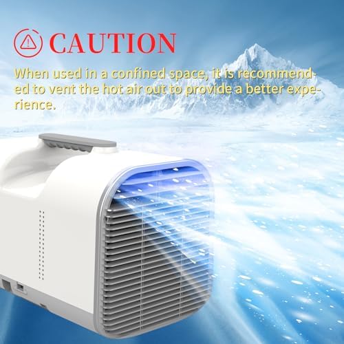 Portable Air Conditioner,5100BTU AC 600W Power Consumption, Fast Cooling Air Conditioners Dehumidifier, Portable Mini Air Conditioner for Camping Tent,RV,Car,Truck,Pet(AC ONLY)