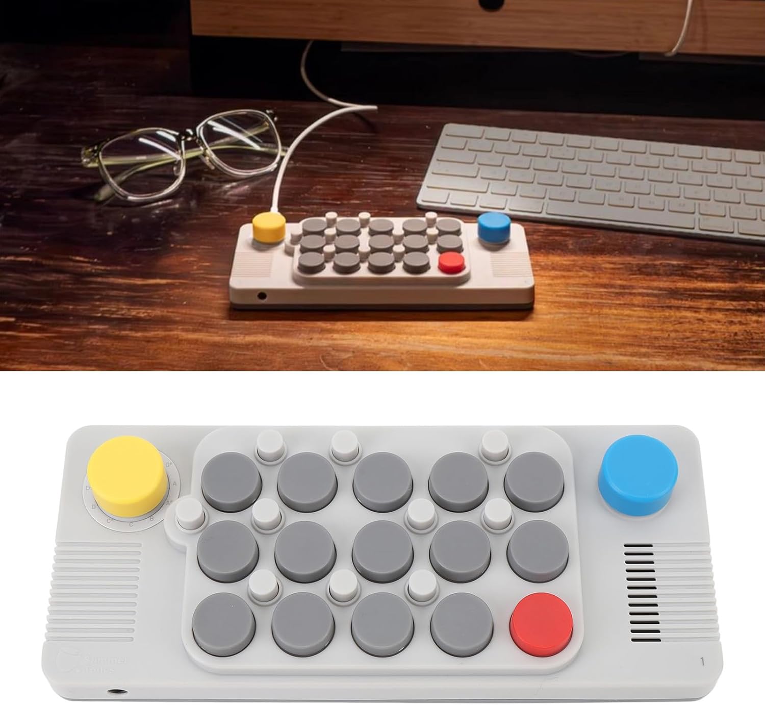 Pocket Music Keyboard, Adjustable Pitch Control, 20 Popular Instruments Bluetooth Small Electric MIDI Keyboard with 3.5mm Jack, Type C Rechargeable, C3-C8 Full Tuning