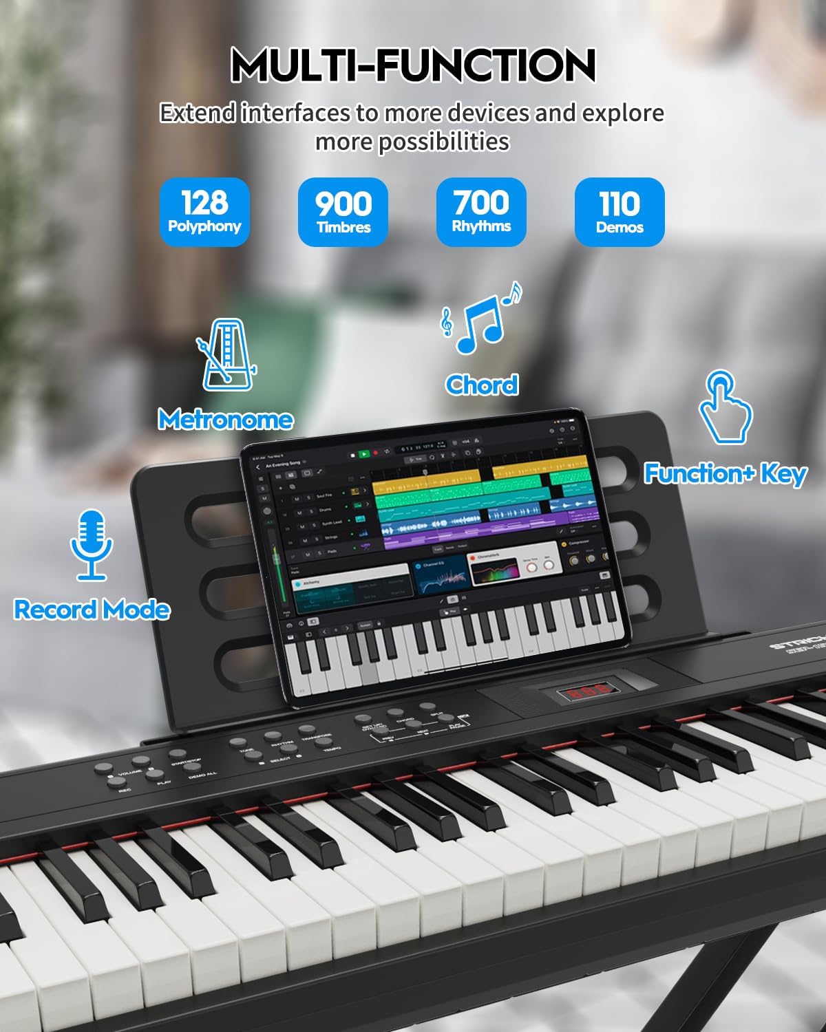 STRICH 88 Key Digital Piano & Piano Bench