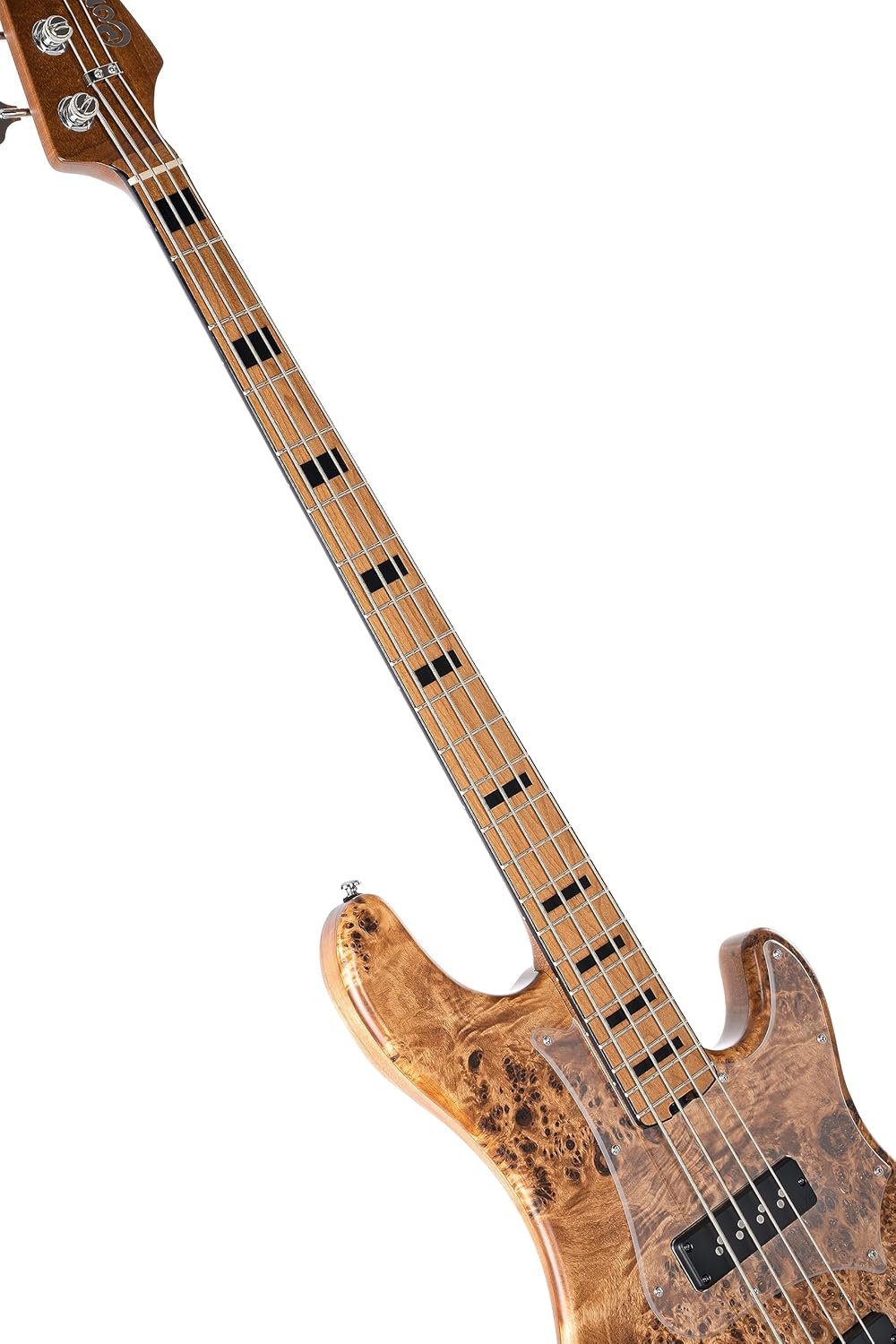 Cort GB Series Modern 4 Bass Guitar, Open Pore Vintage Natural