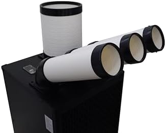 Air Flow 1000-1100m³/h Industrial Portable Air Conditioner with Wheels 13L Tank Three Tube Commercial Spot Cooler Adjustable Air Outlet Ideal for insititute Workshops Outdoor Events 220V 2500W