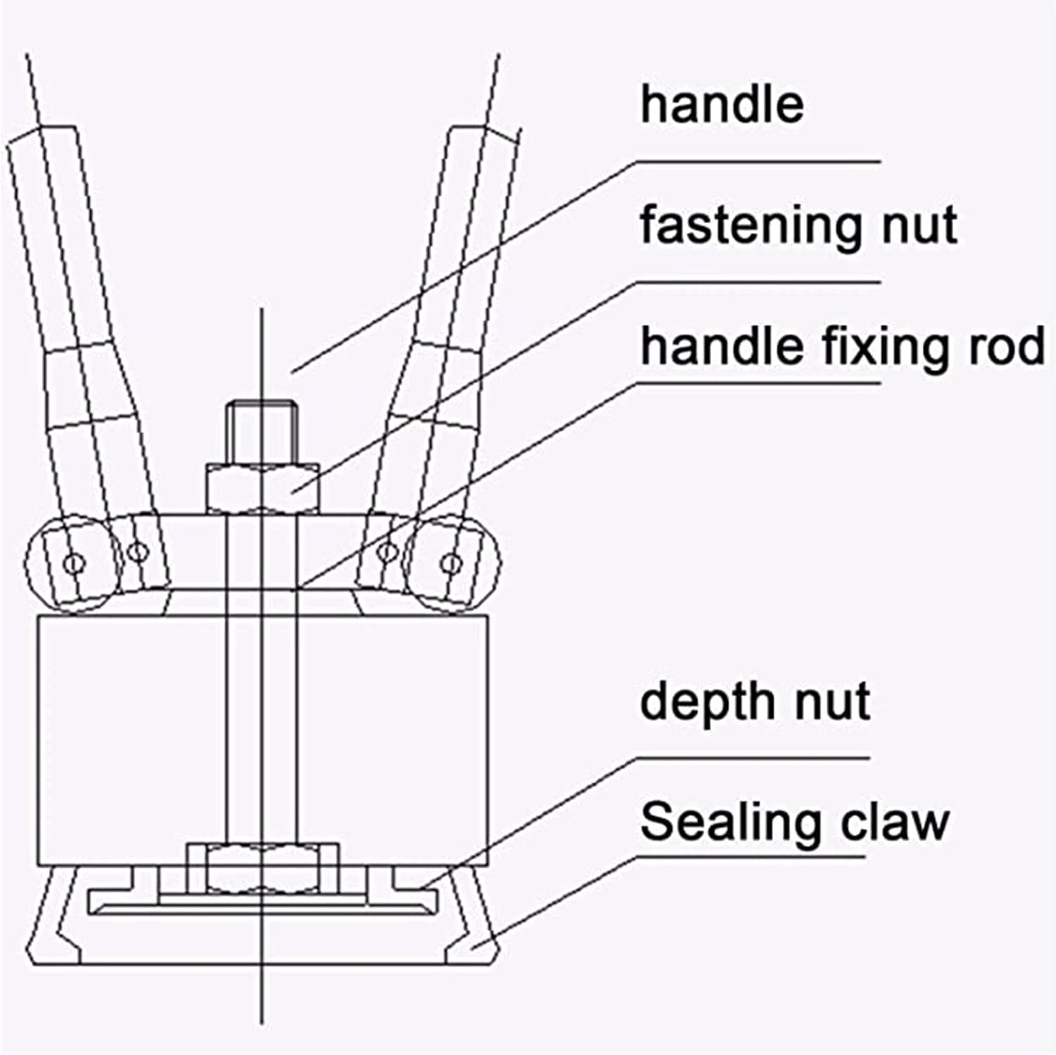 200L Drum Pressure Cap Sealing Barrel Crimping Tool 35&70Mm Crimper Sealer 53 Gallon Manual Barrel Sealing Machine,1Set-1set