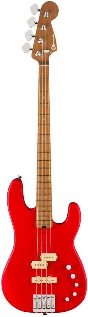 Charvel Pro-Mod San Dimas Bass PJ IV MAH Electric Bass - Satin Ferrari Red